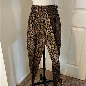 Valentino Leopard Print Pants